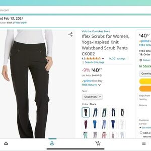 Cherokee Iflex Scrub Pants